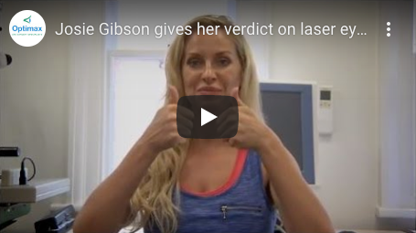 Josie Gibson gives her verdict on laser eye surgery at Optimax
