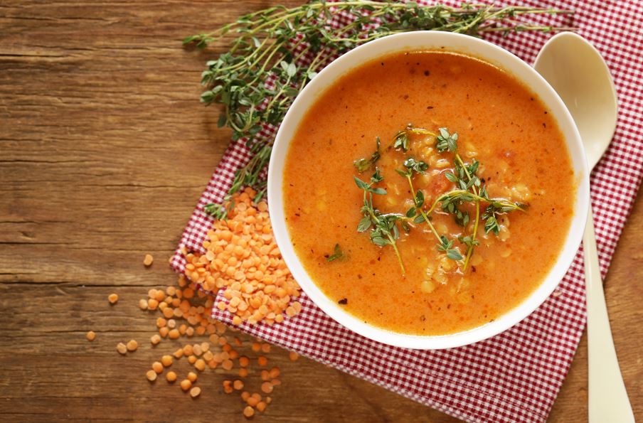 red lentil soup legumes